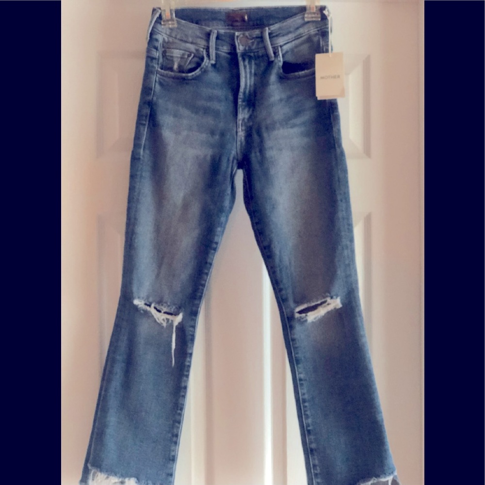 MOTHER “The Insider “ Step Fray Jeans